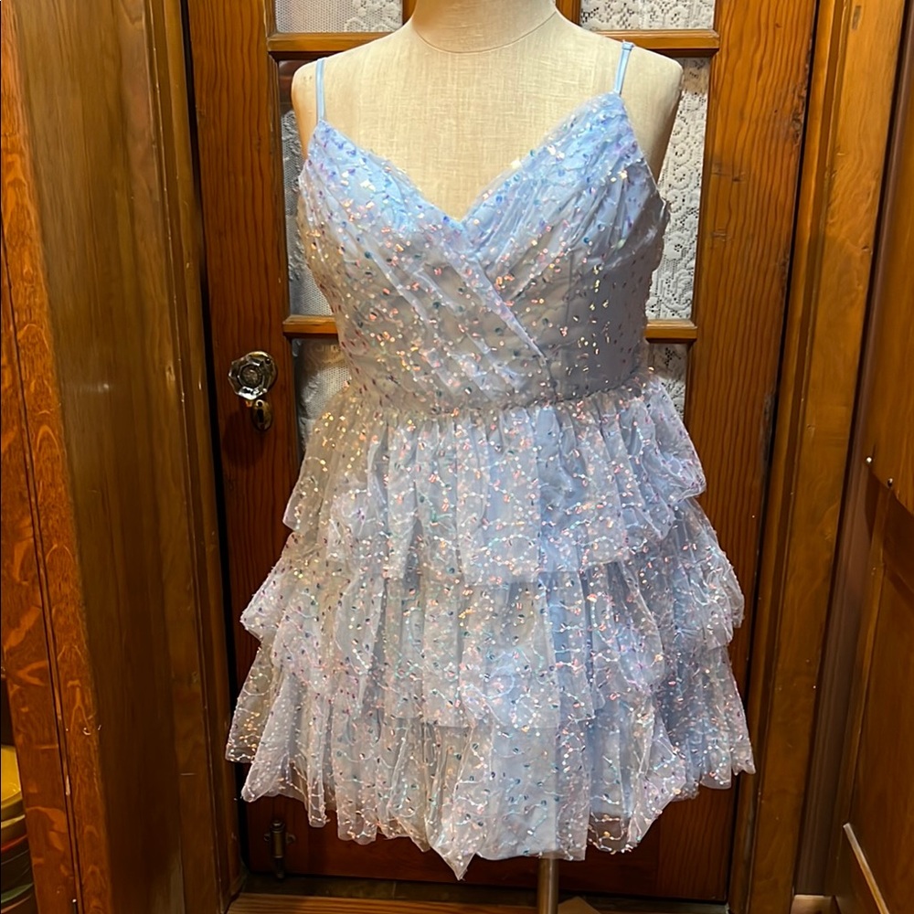 Windsor Glittery Blue Dress